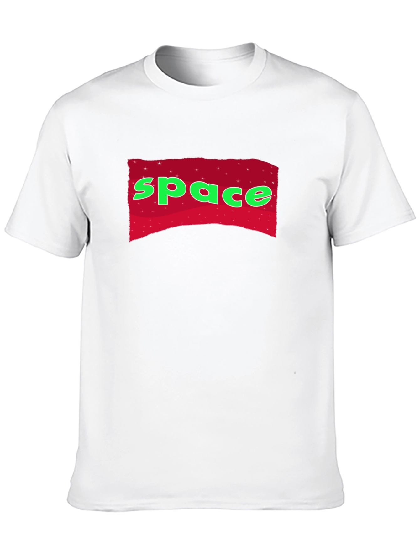 Space Graphic T-Shirt - Black Crew Neck Tee