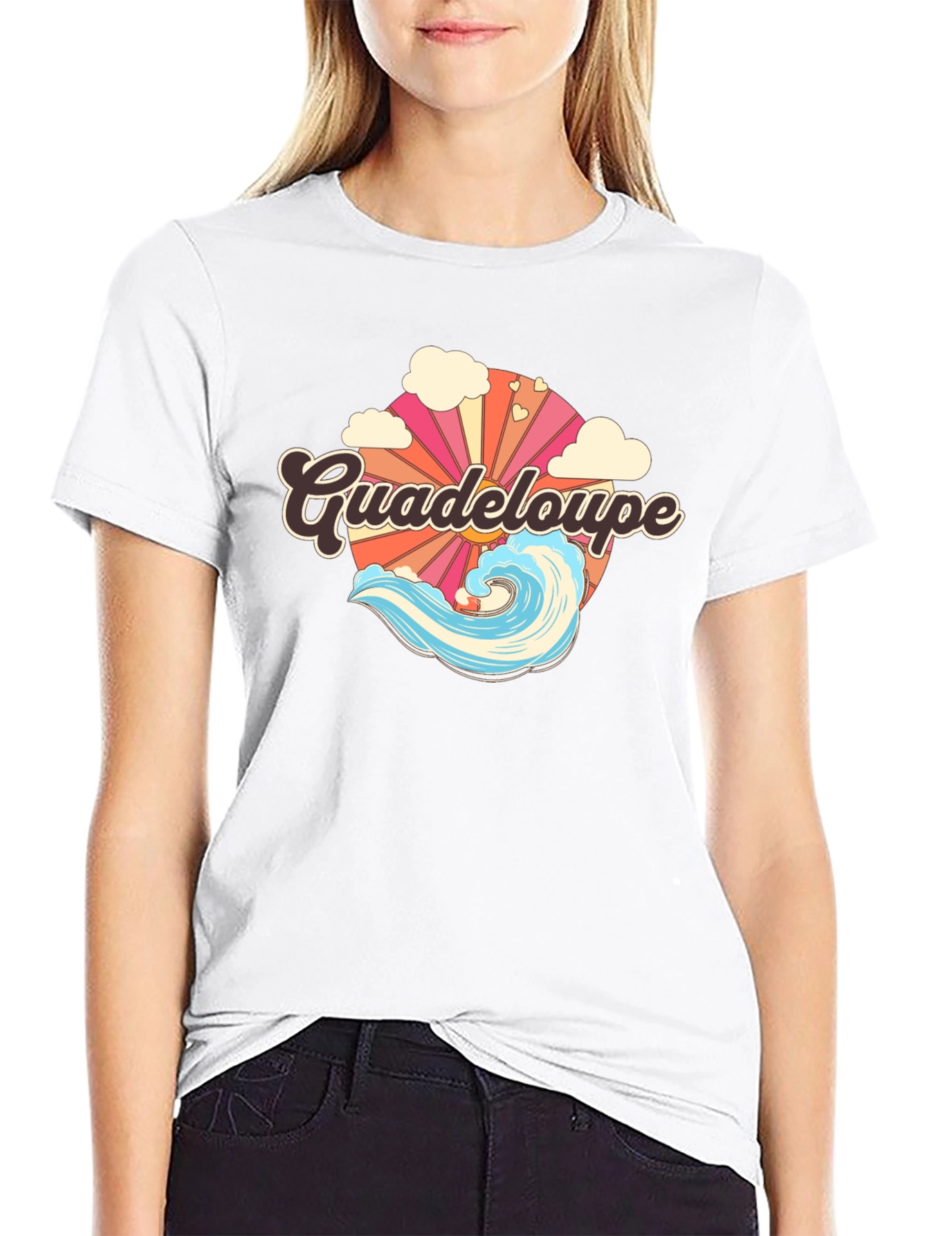 Guadeloupe Retro Graphic Tee - Island Vibes