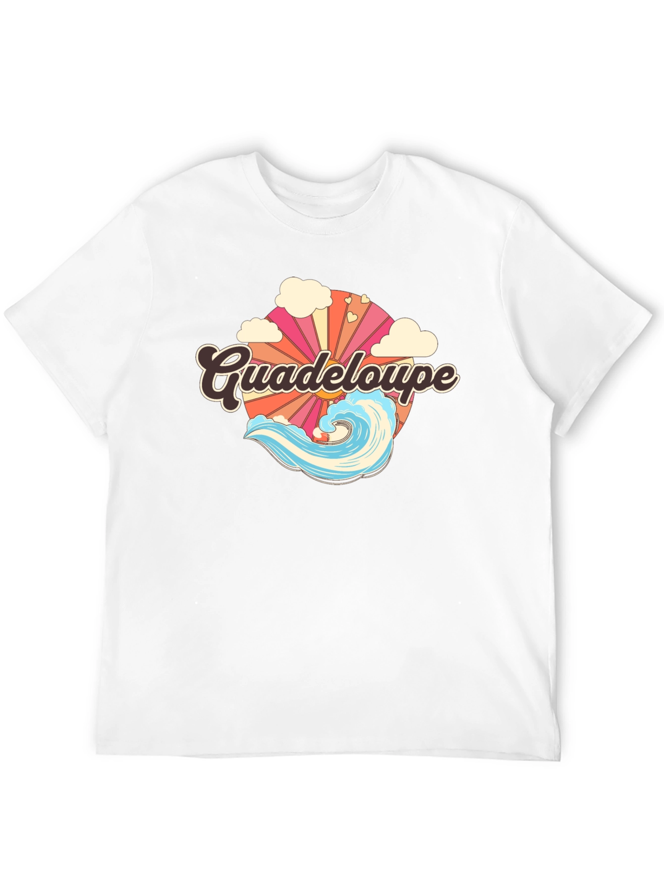 Guadeloupe Retro Graphic Tee - Island Vibes