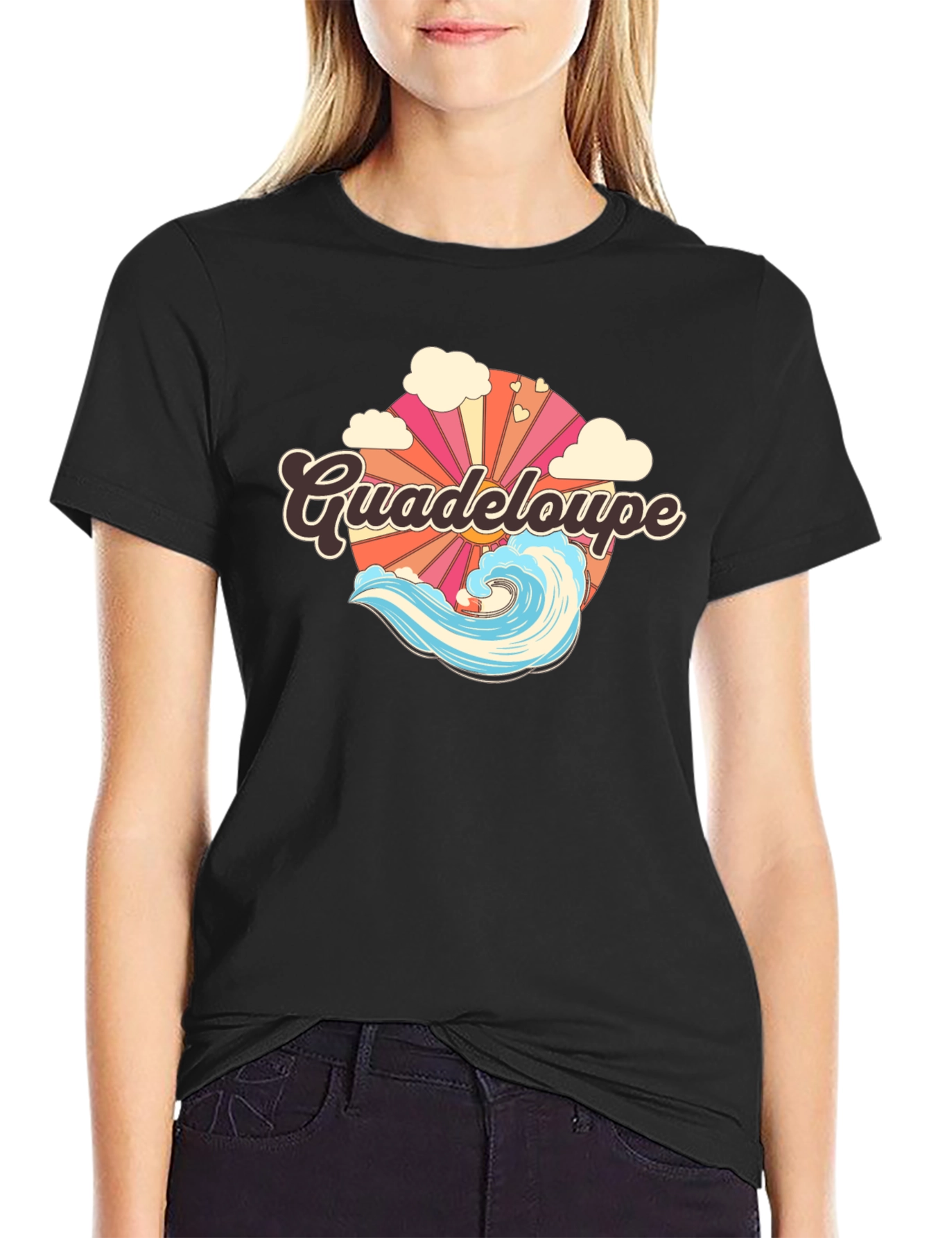 Guadeloupe Retro Graphic Tee - Island Vibes
