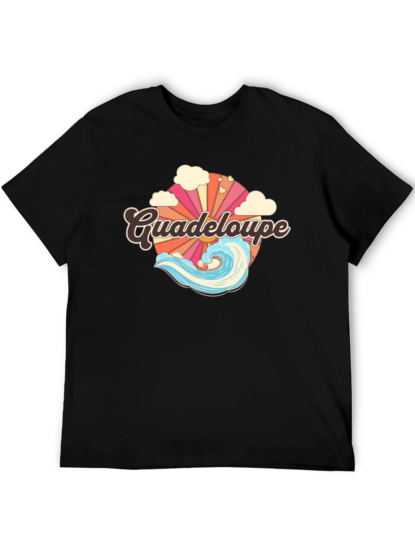 Guadeloupe Retro Graphic Tee - Island Vibes