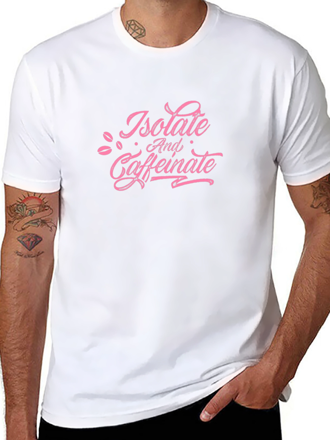 Isolate and Caffeinate Black T-Shirt