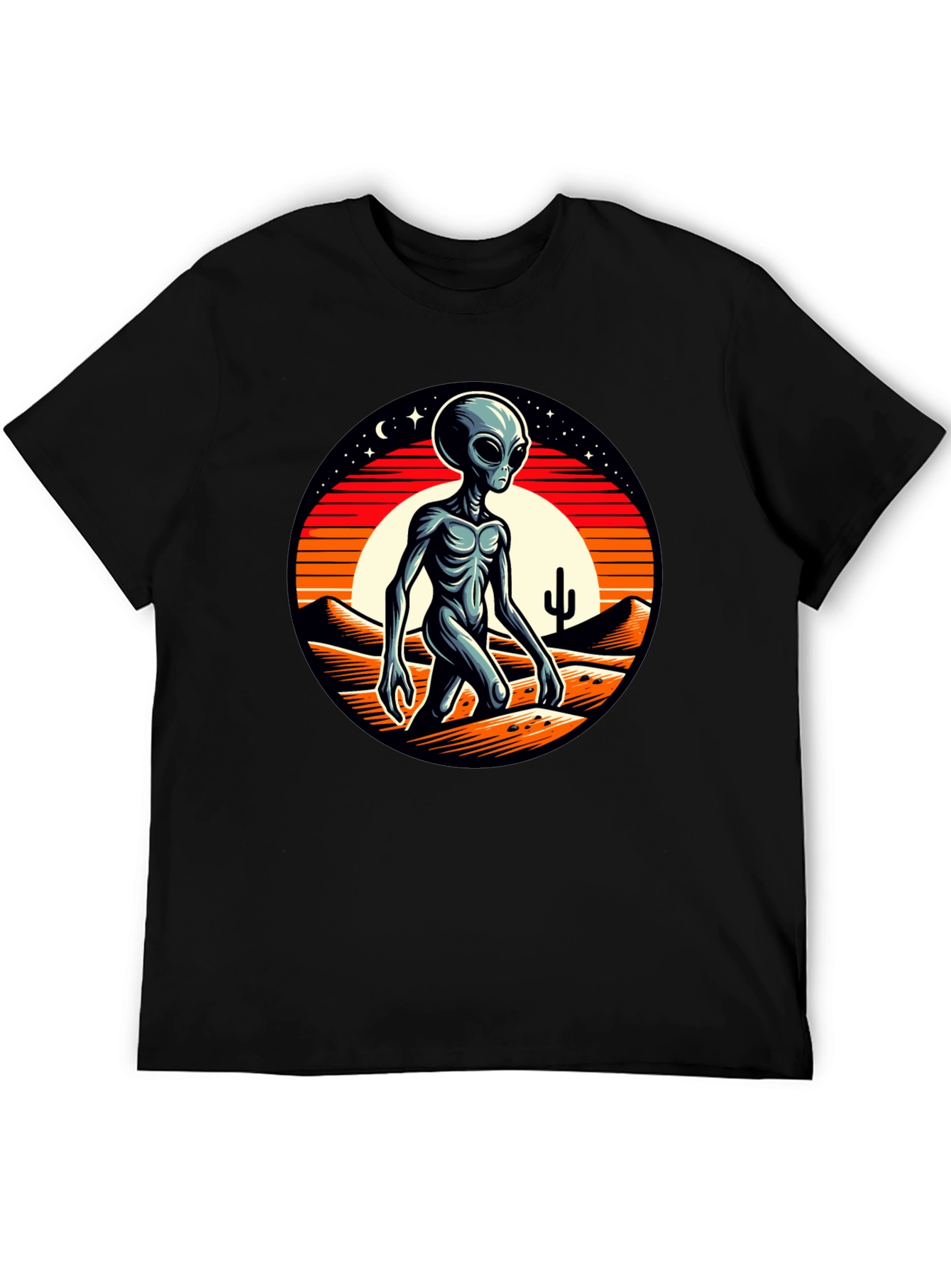 Alien Desert Graphic Tee - Black