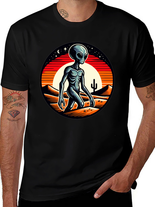 Alien Desert Graphic Tee - Black