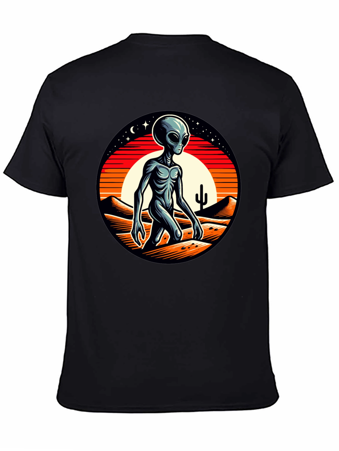 Alien Desert Graphic Tee - Black