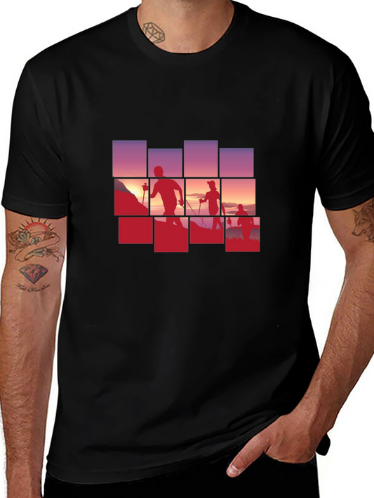 Hiking Silhouette Black T-Shirt