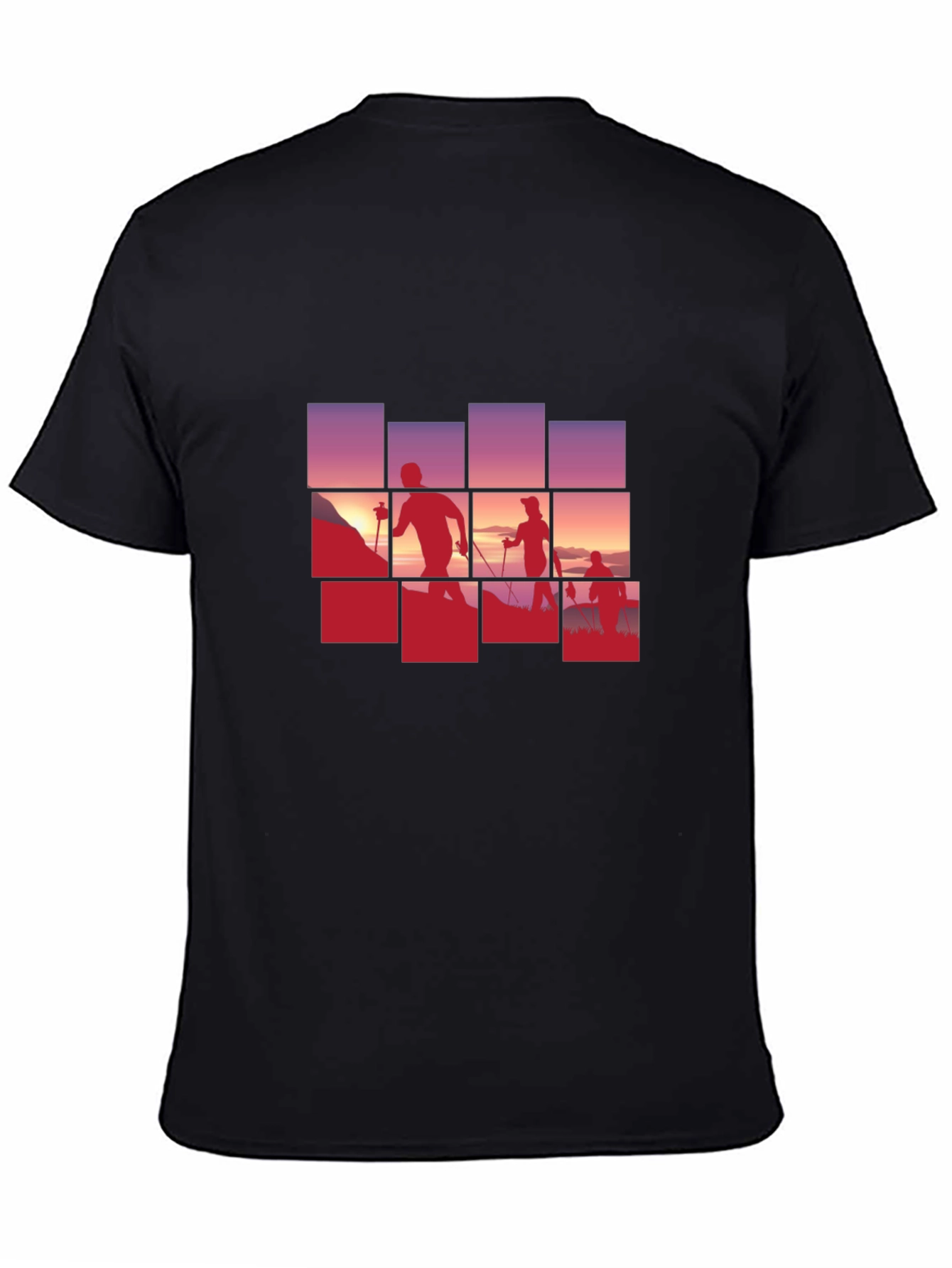 Hiking Silhouette Black T-Shirt