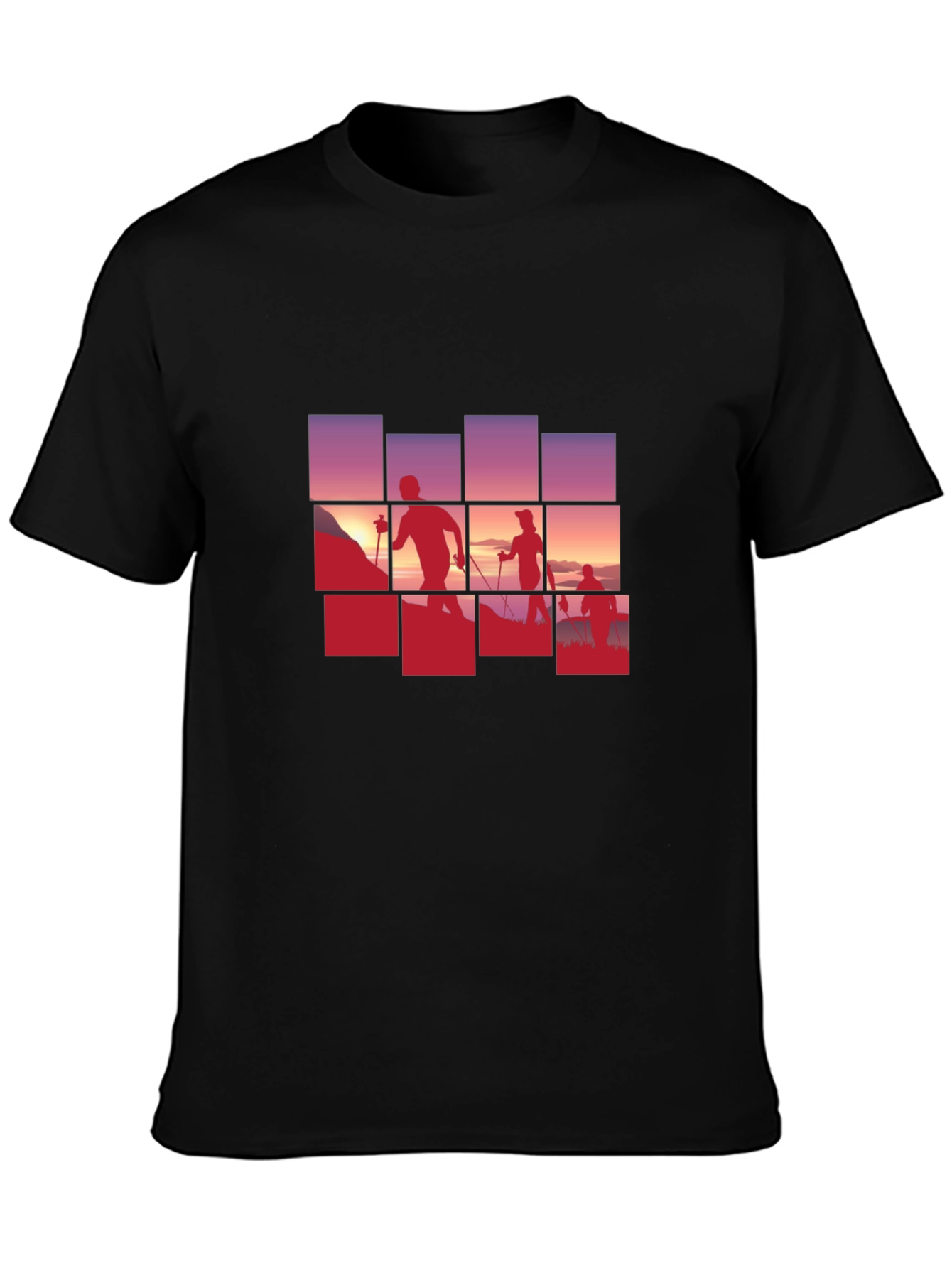 Hiking Silhouette Black T-Shirt