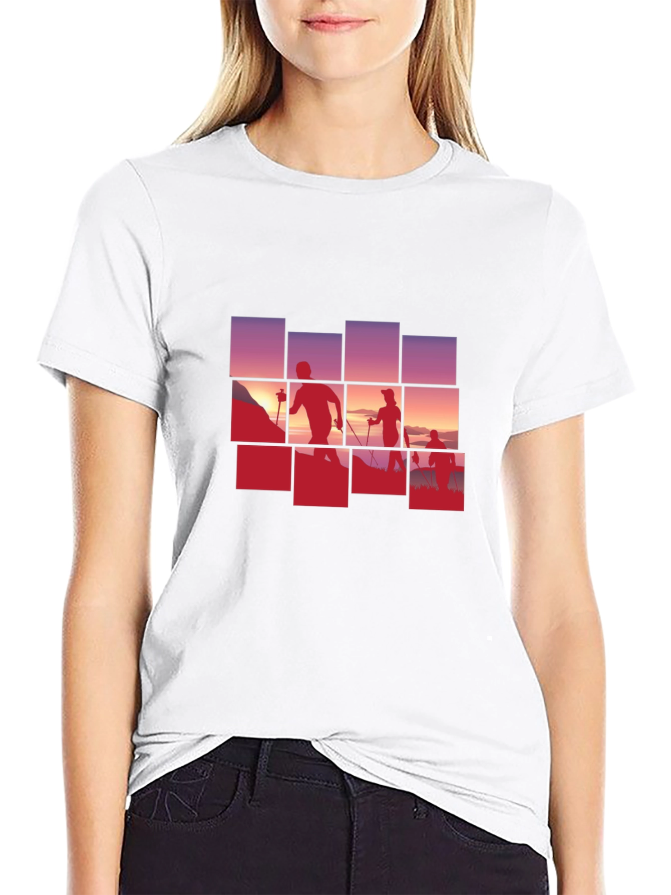 Hiking Silhouette Black T-Shirt