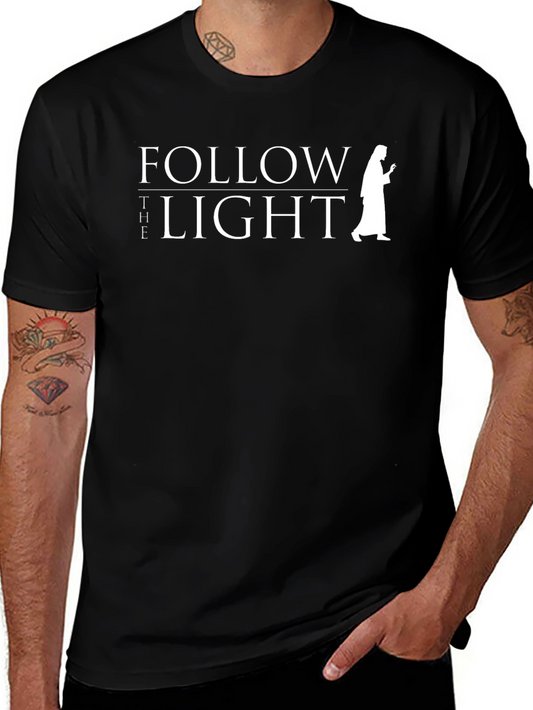 Follow The Light Graphic T-Shirt - Black