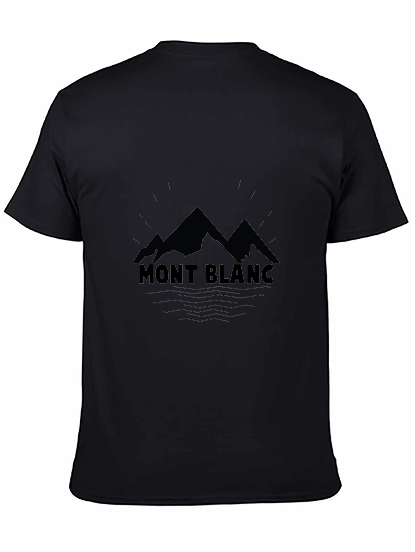 Mont Blanc Graphic Tee - Classic Black Cotton