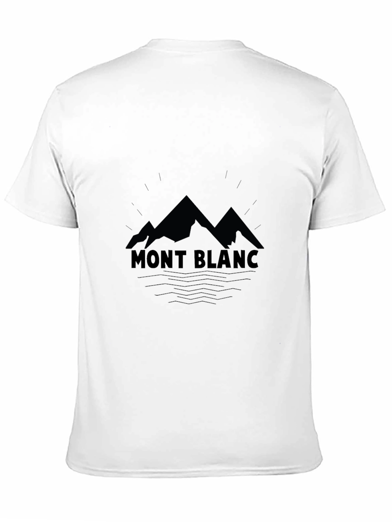 Mont Blanc Graphic Tee - Classic Black Cotton