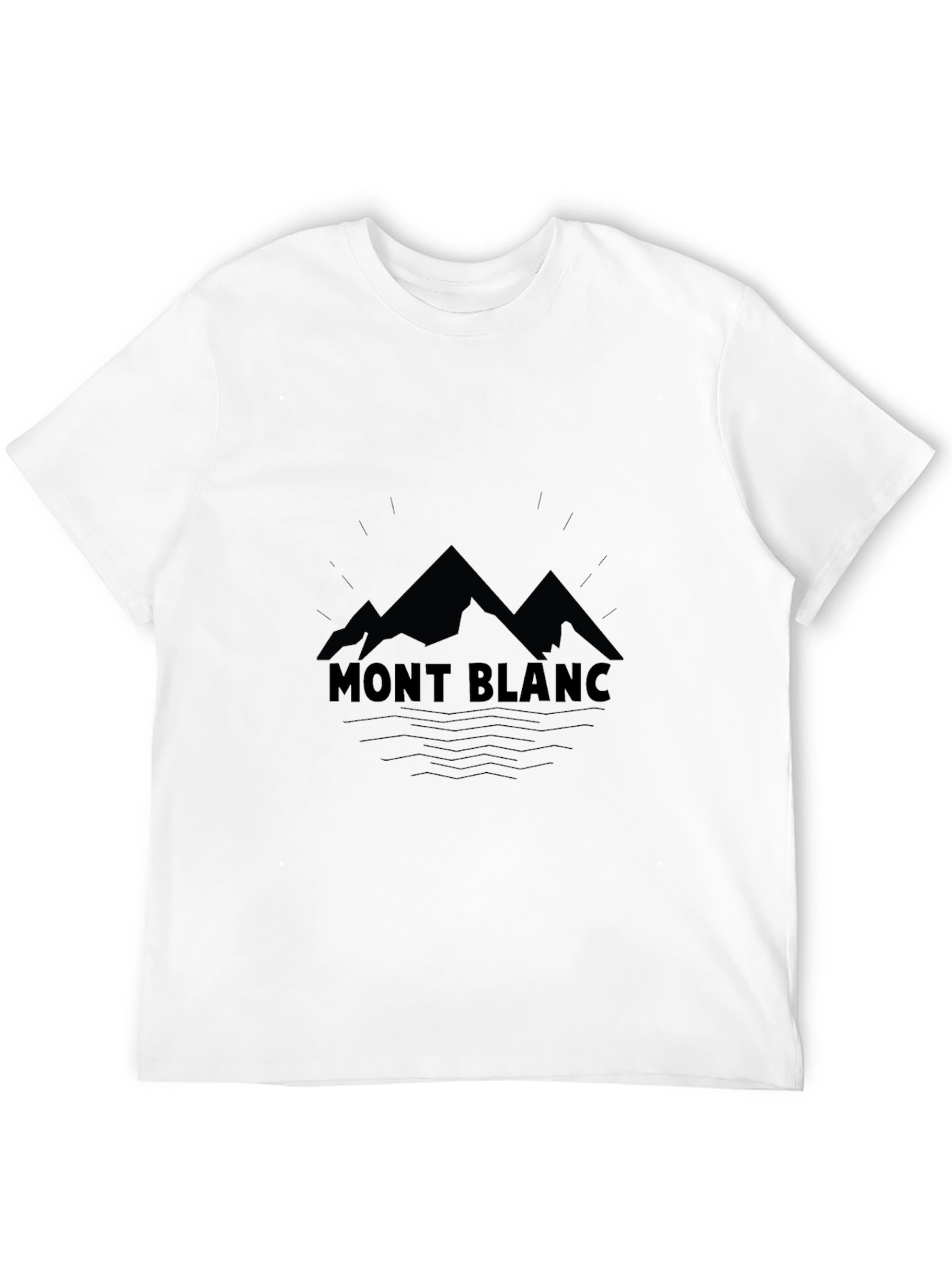 Mont Blanc Graphic Tee - Classic Black Cotton