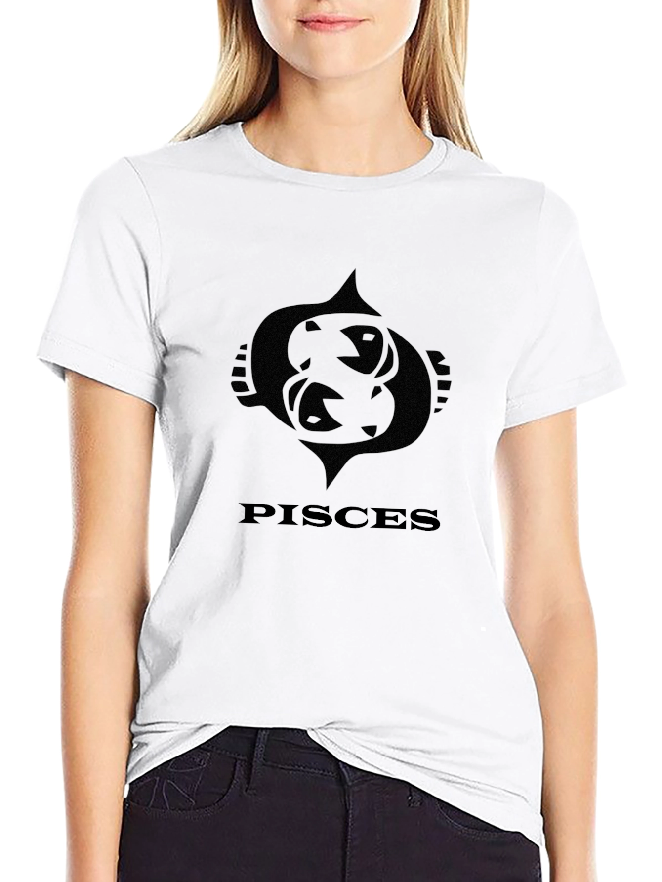 Pisces Zodiac Black T-Shirt - Astrology Tee