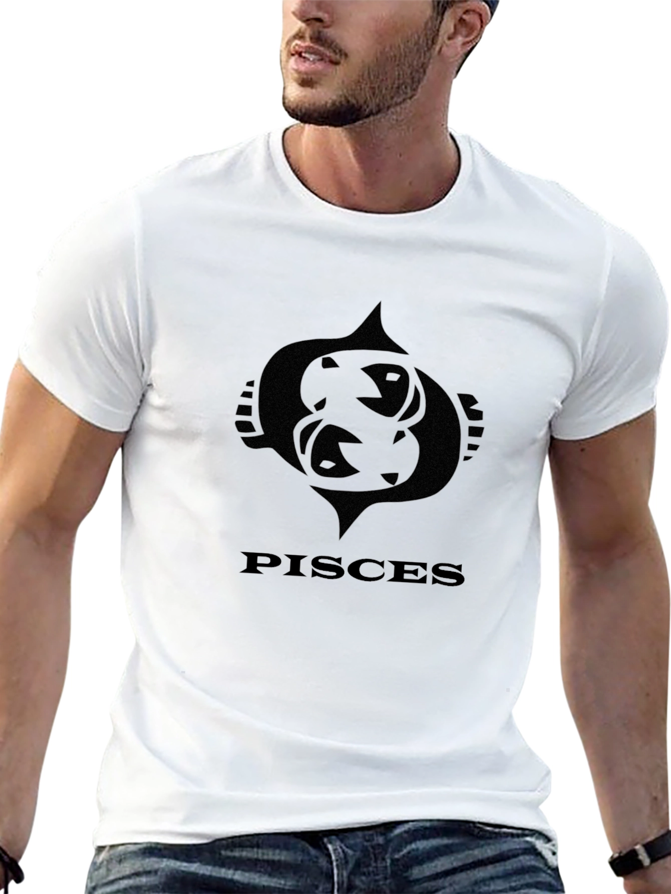 Pisces Zodiac Black T-Shirt - Astrology Tee