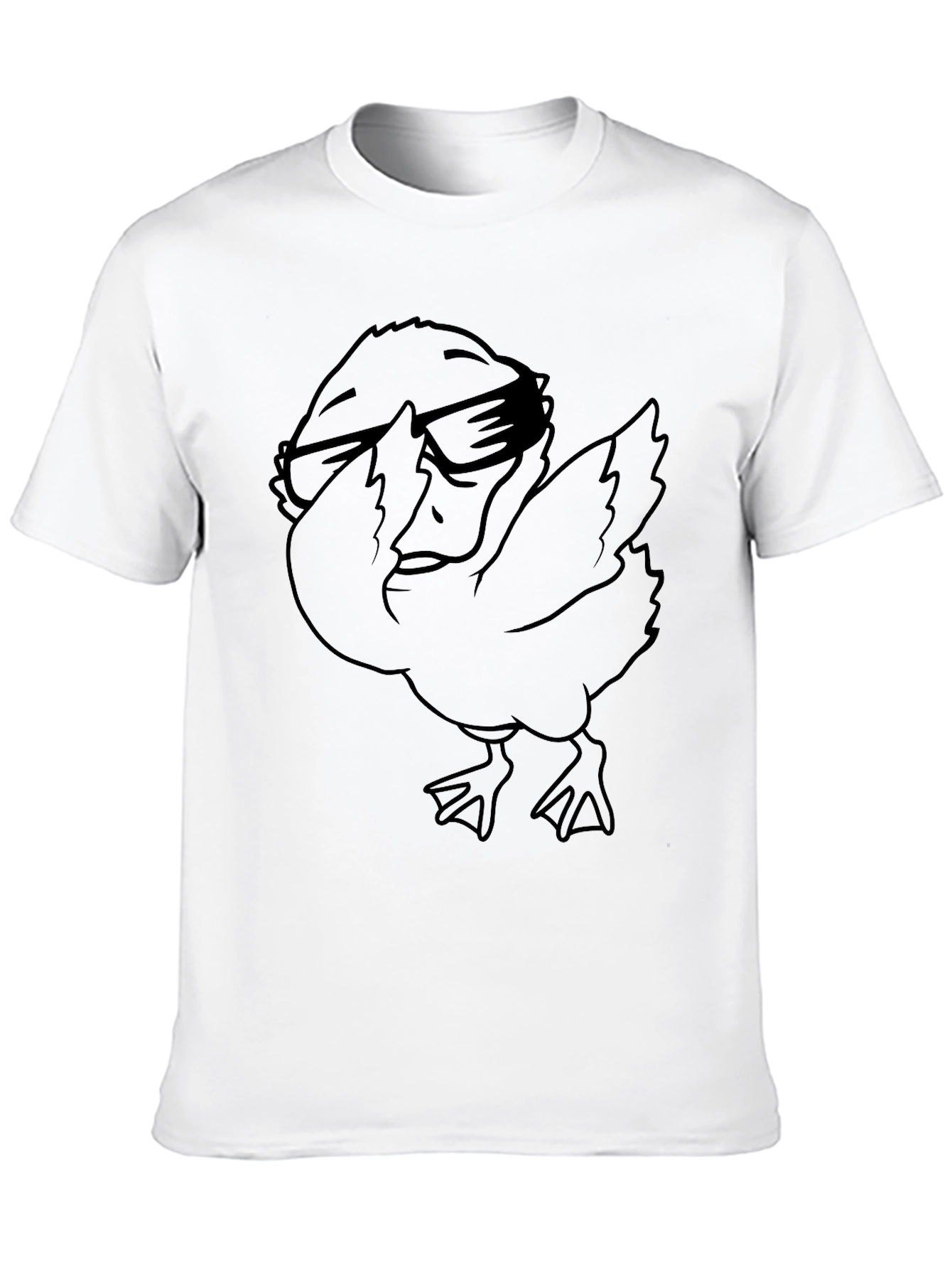 Dabbing Duck Graphic Tee - Cool and Funny