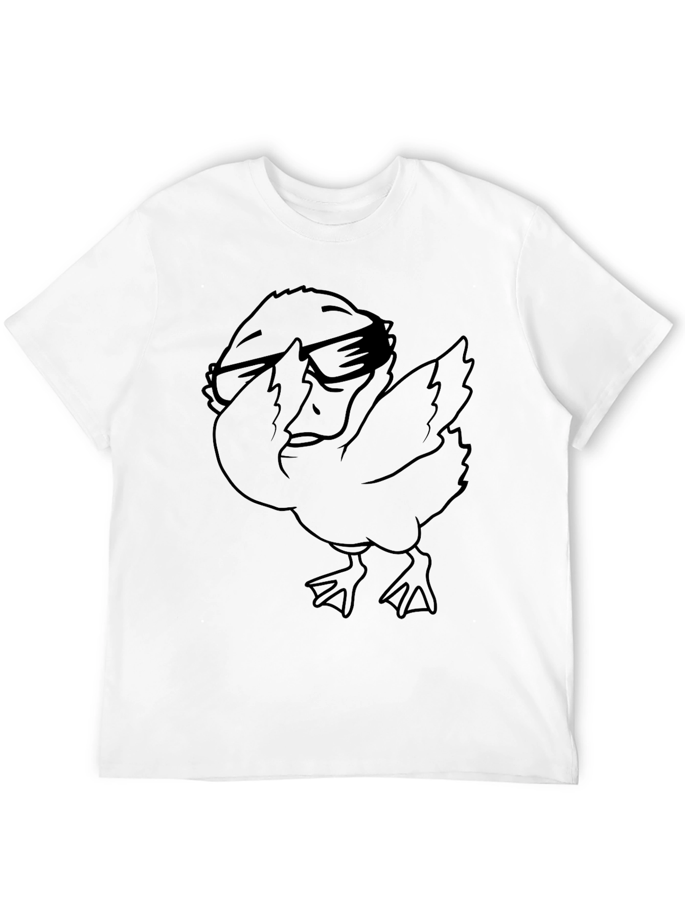 Dabbing Duck Graphic Tee - Cool and Funny