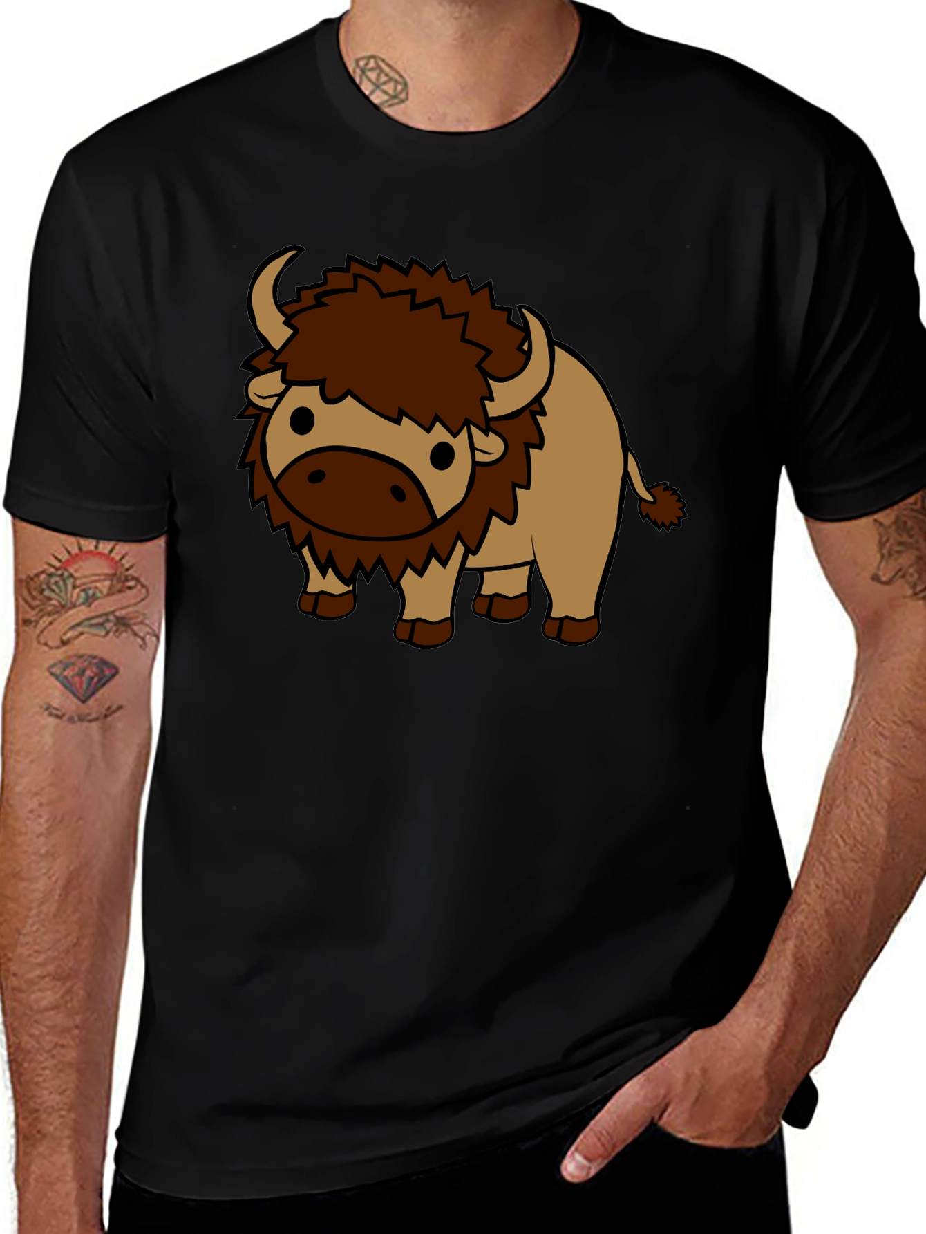 Cute Cartoon Buffalo T-Shirt