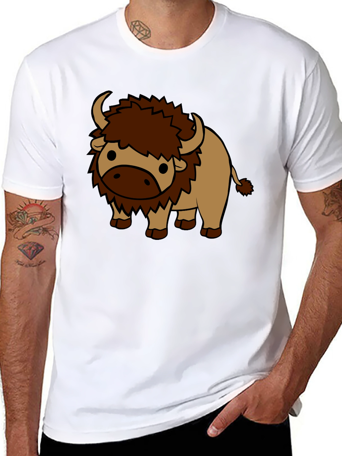 Cute Cartoon Buffalo T-Shirt