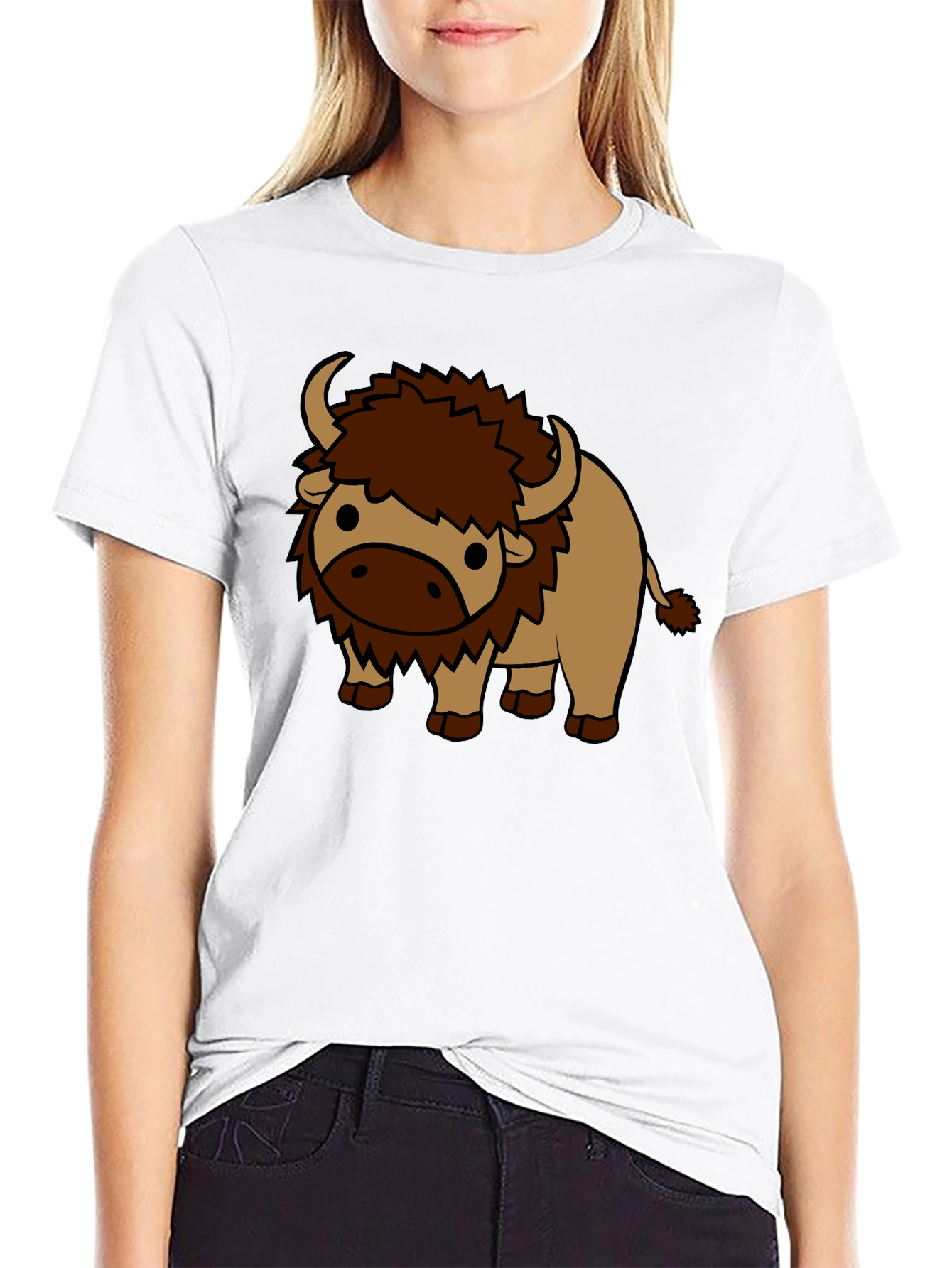 Cute Cartoon Buffalo T-Shirt