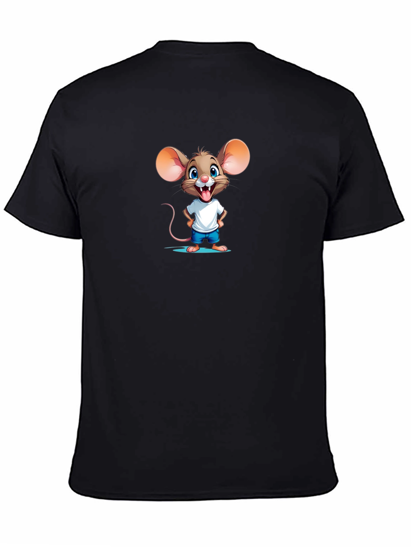 Cartoon Mouse Graphic Tee - Funny & Cute