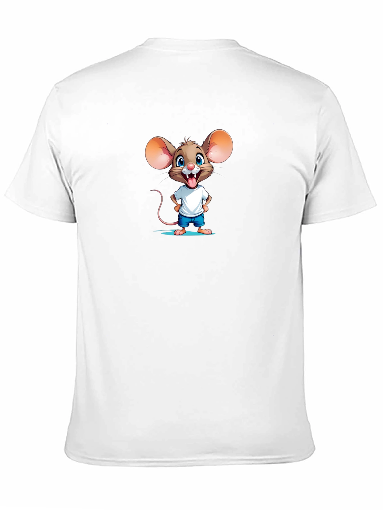 Cartoon Mouse Graphic Tee - Funny & Cute
