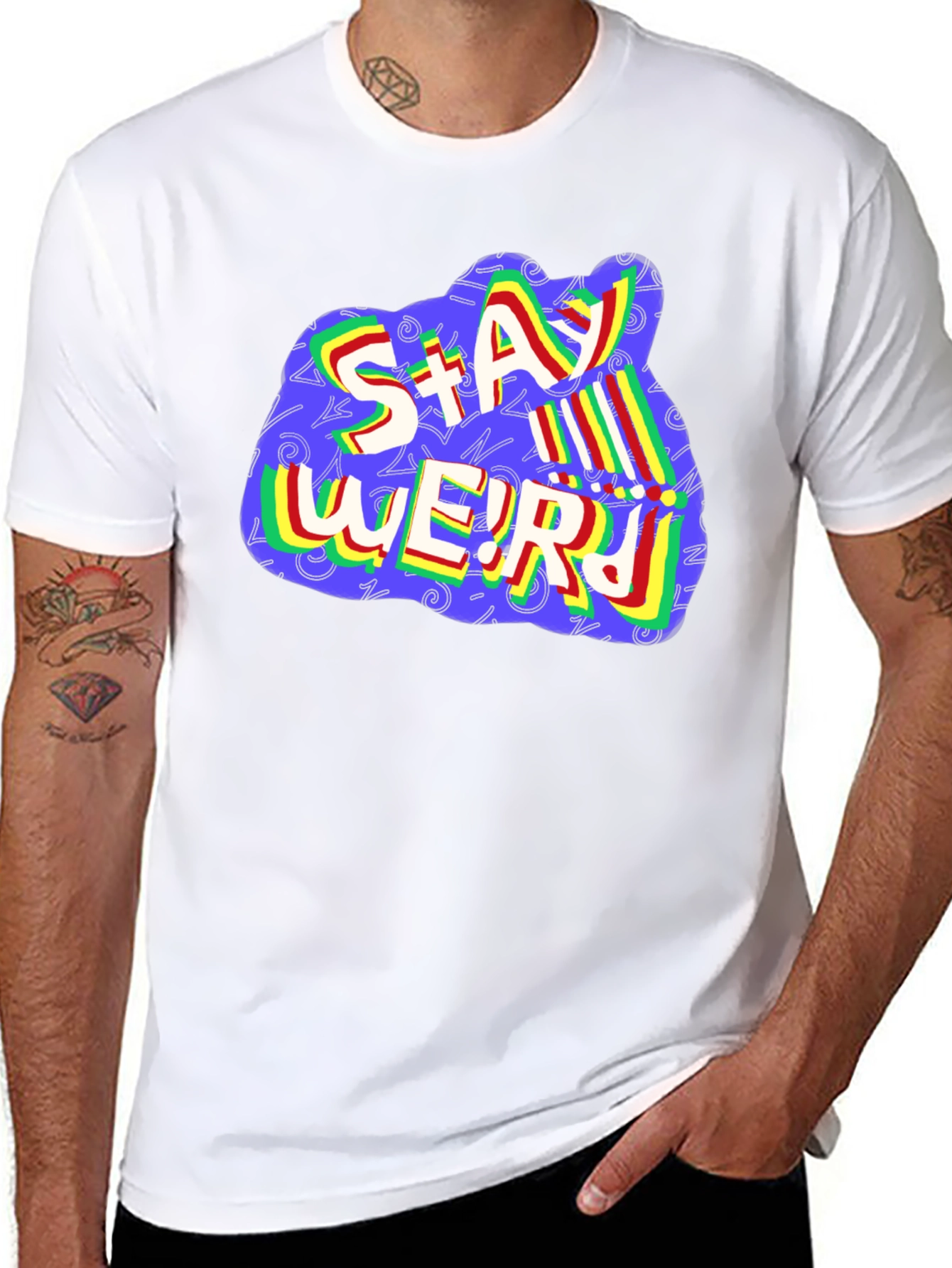 Stay Weird Graphic T-Shirt - Unisex Crew Neck Tee