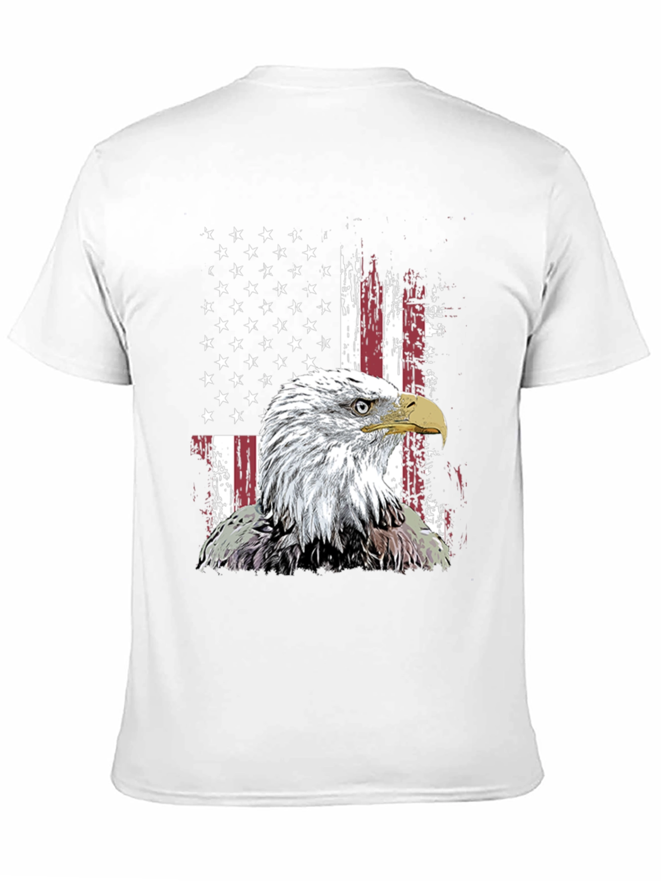Patriotic Eagle USA Flag Graphic Tee