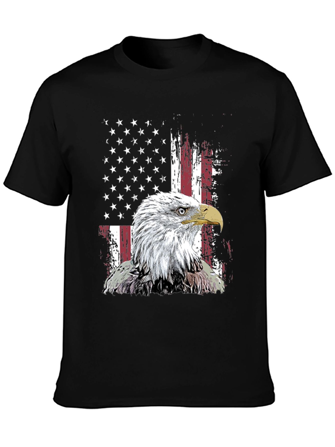 Patriotic Eagle USA Flag Graphic Tee