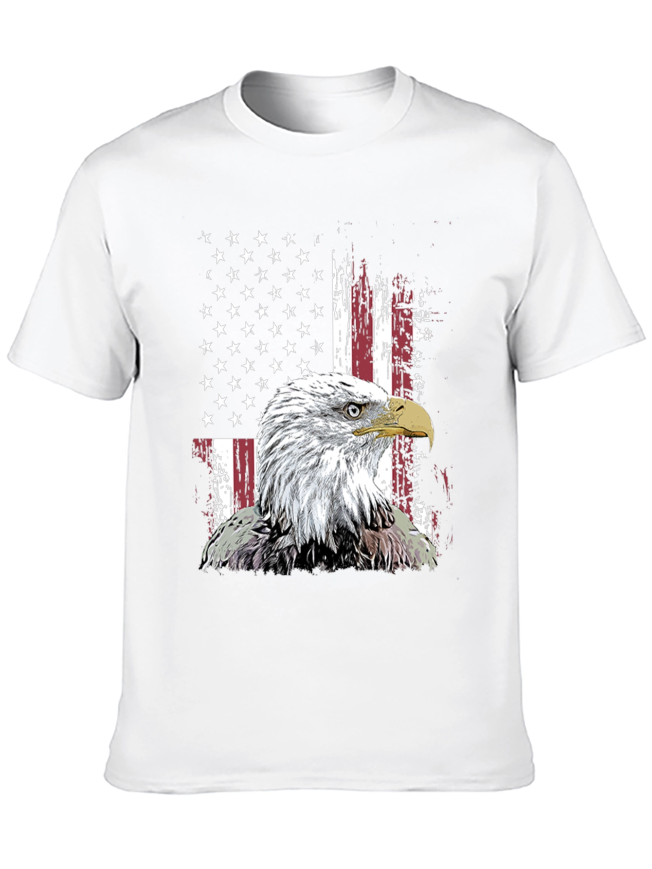Patriotic Eagle USA Flag Graphic Tee
