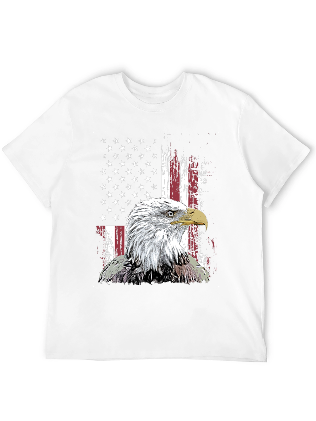 Patriotic Eagle USA Flag Graphic Tee
