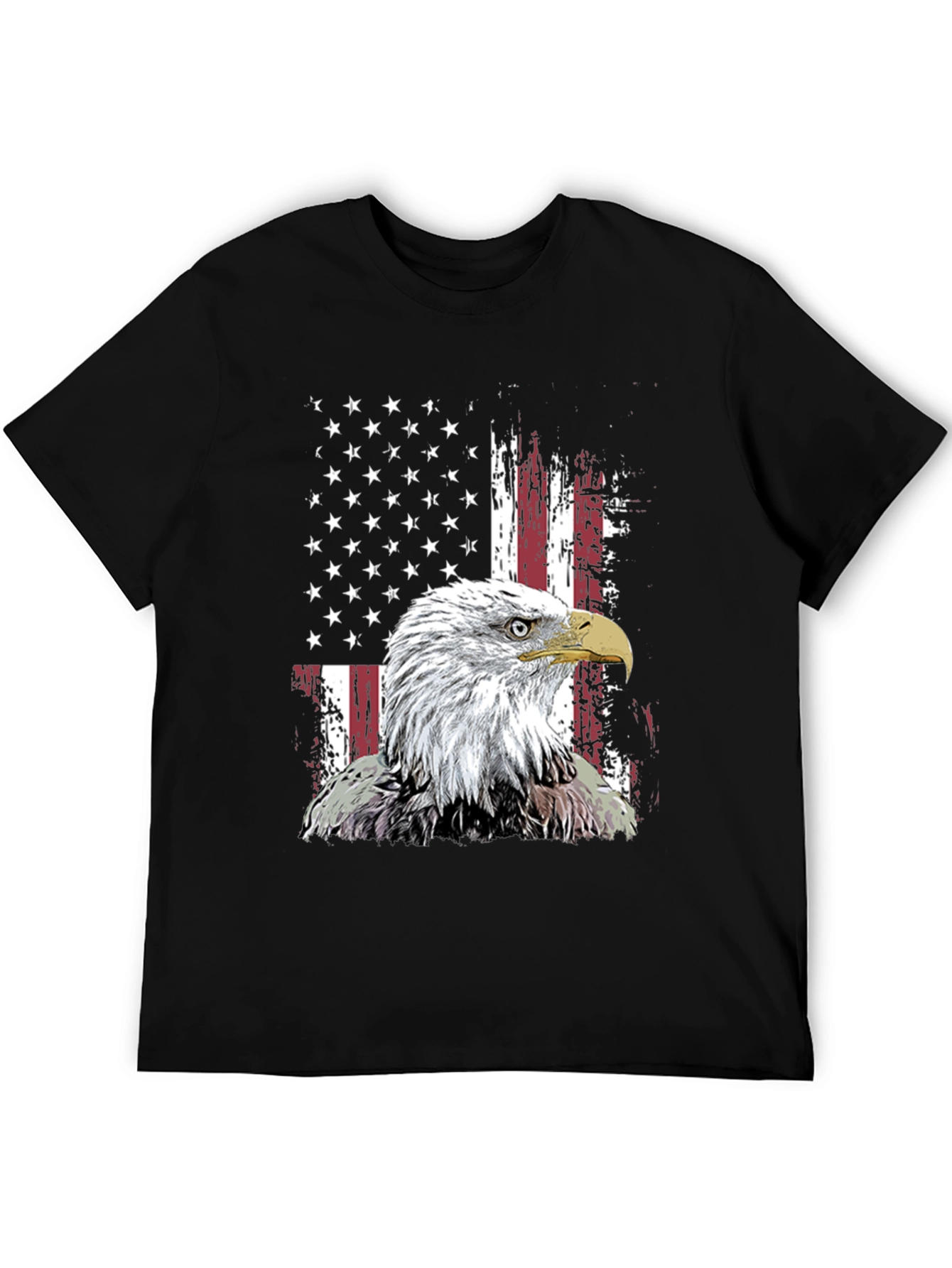 Patriotic Eagle USA Flag Graphic Tee