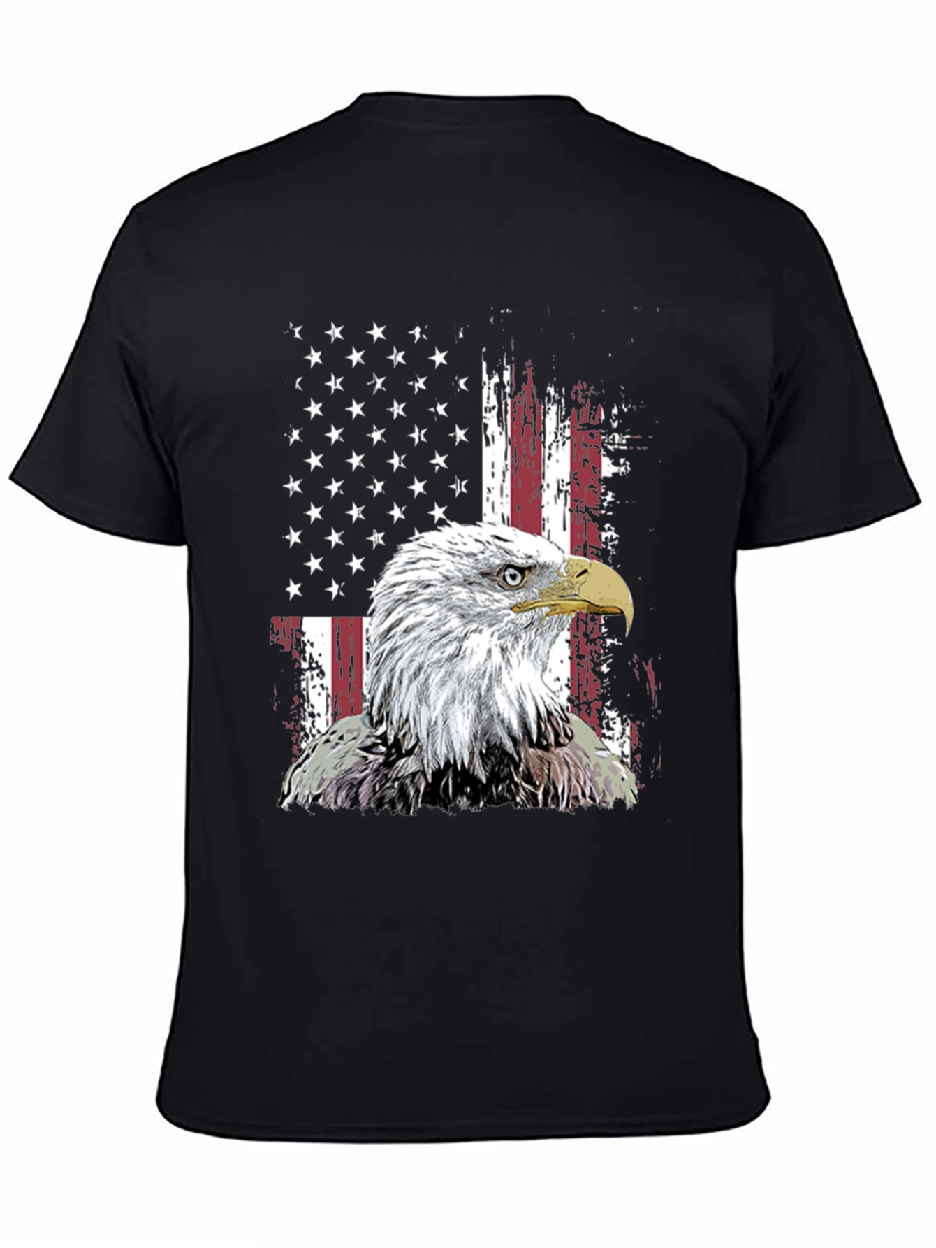 Patriotic Eagle USA Flag Graphic Tee
