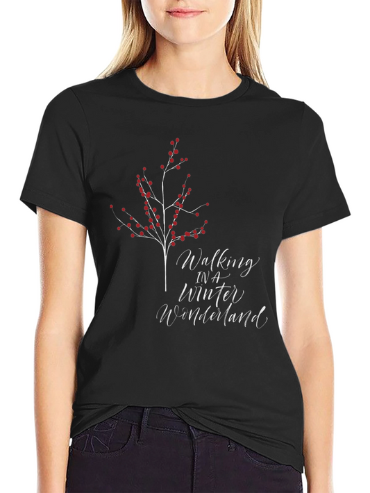 Winter Wonderland Graphic Tee - Black