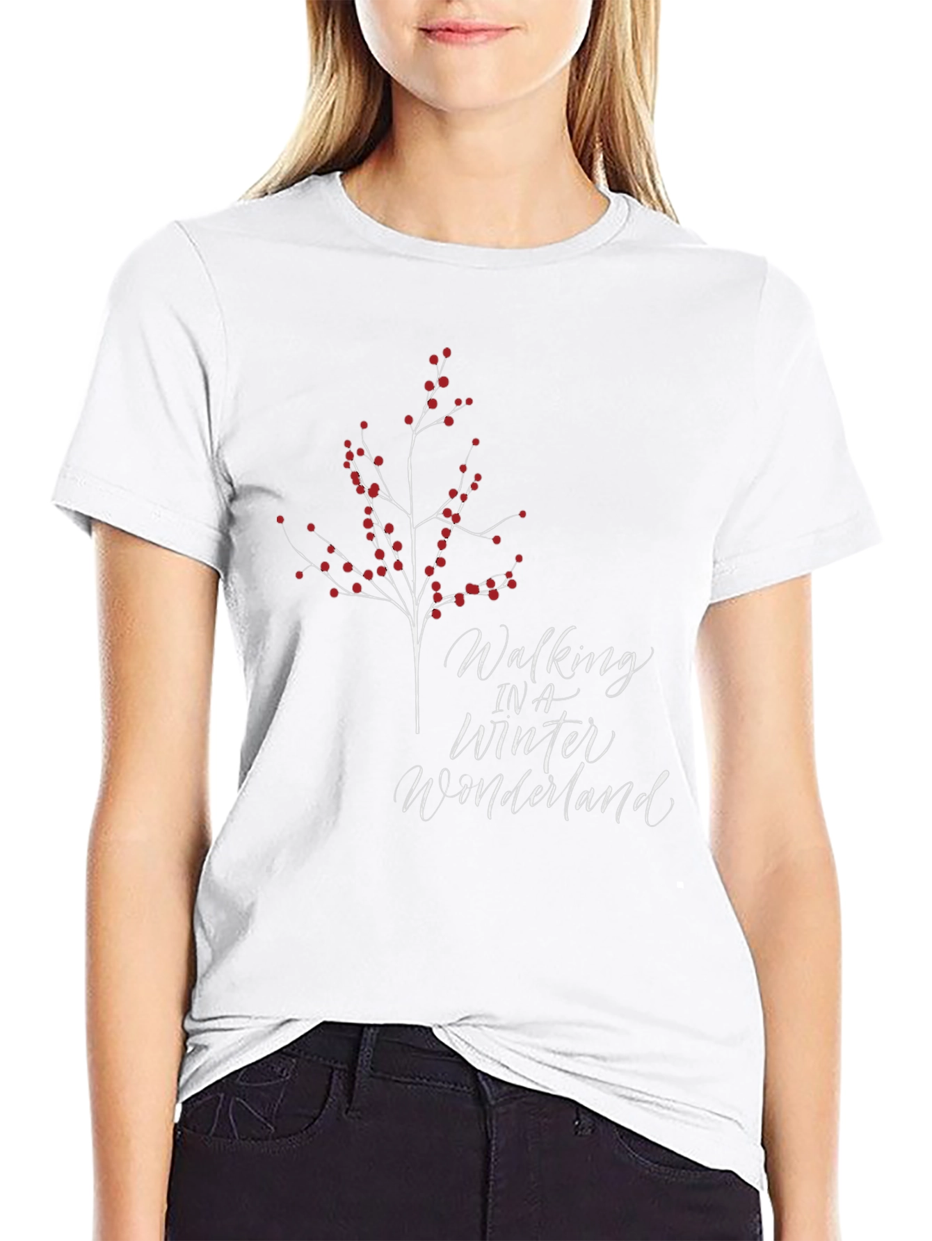 Winter Wonderland Graphic Tee - Black
