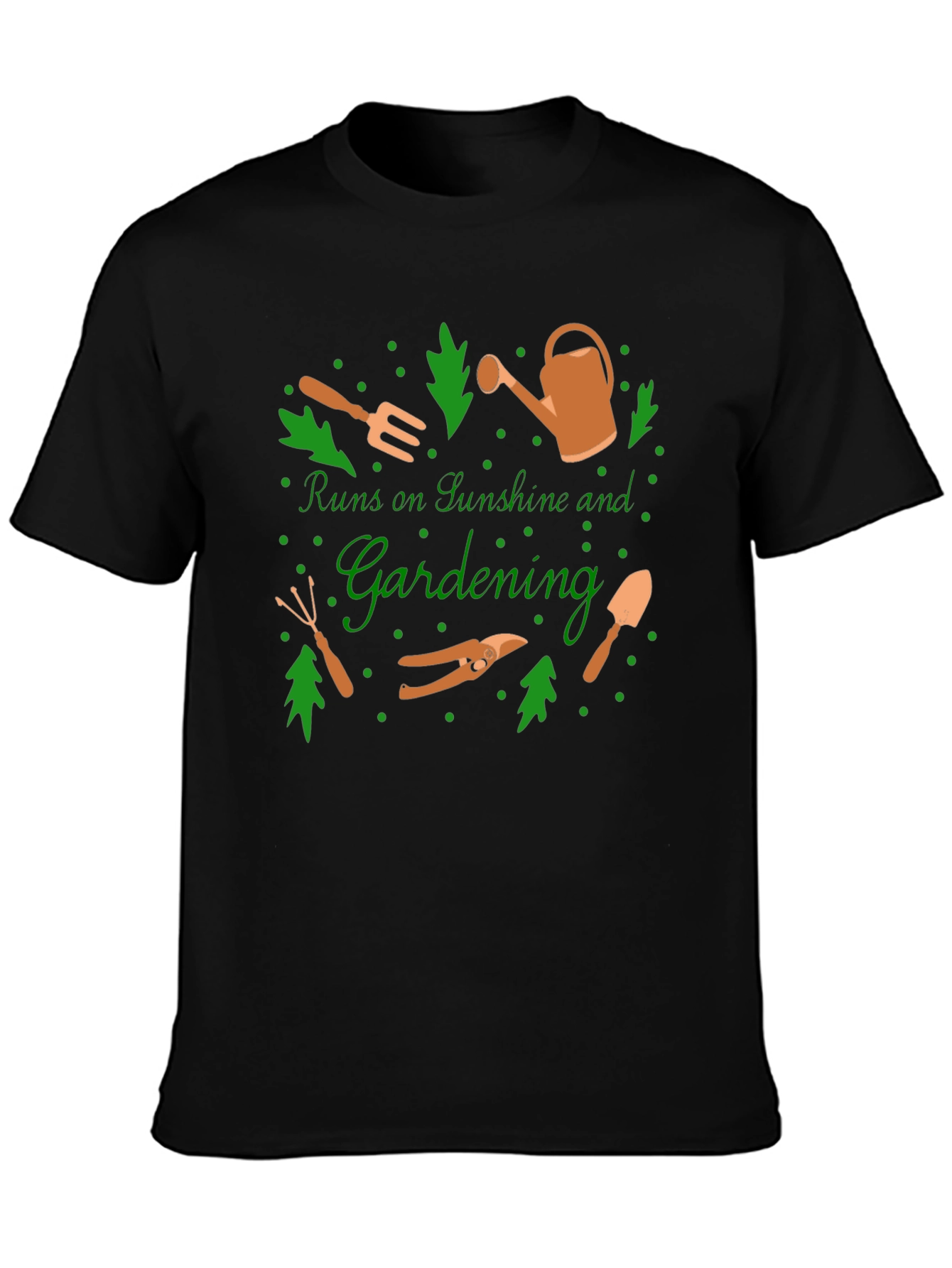 Gardening Lover T-Shirt: Runs on Sunshine and Gardening
