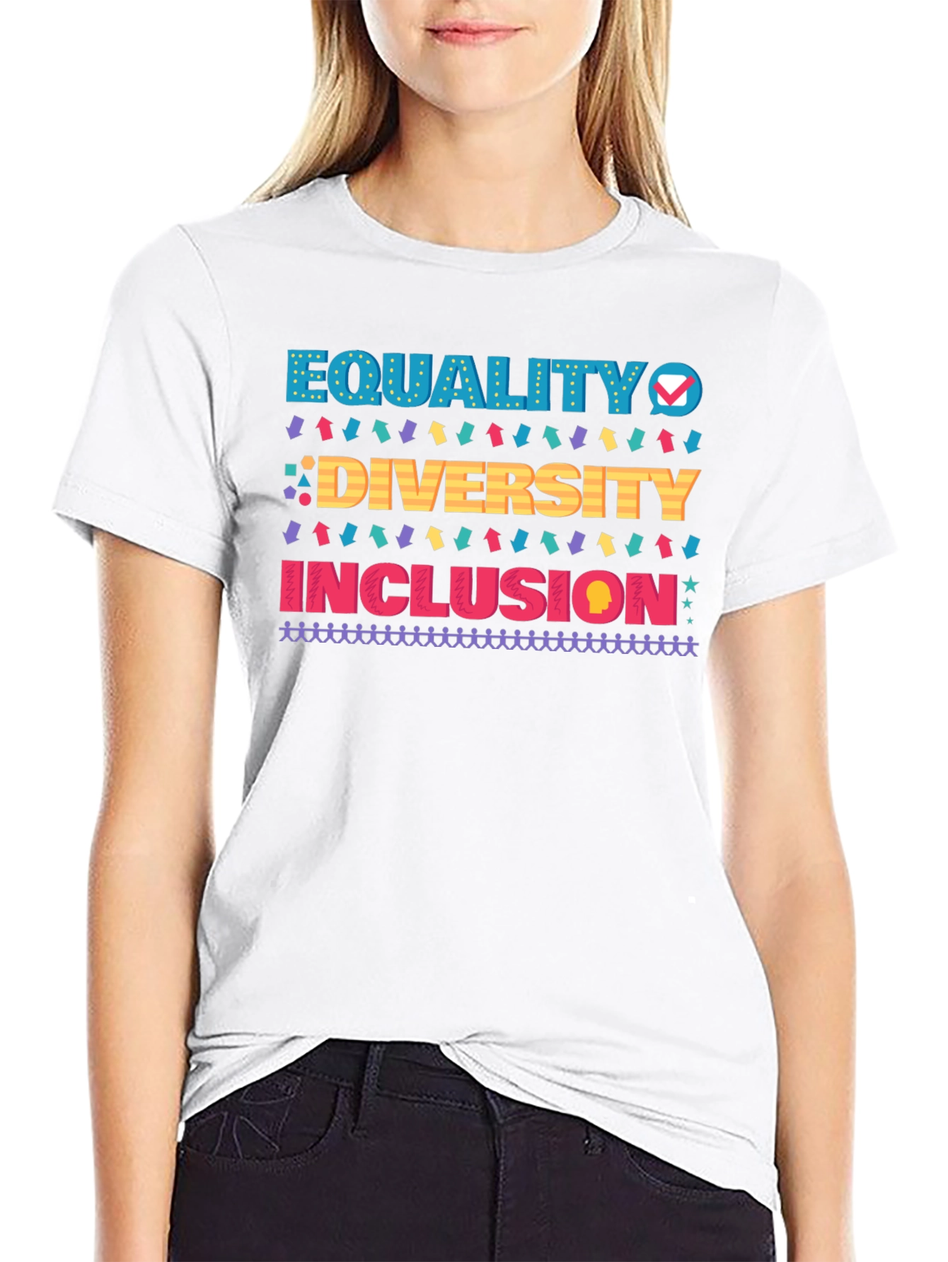 Equality Diversity Inclusion Black T-Shirt
