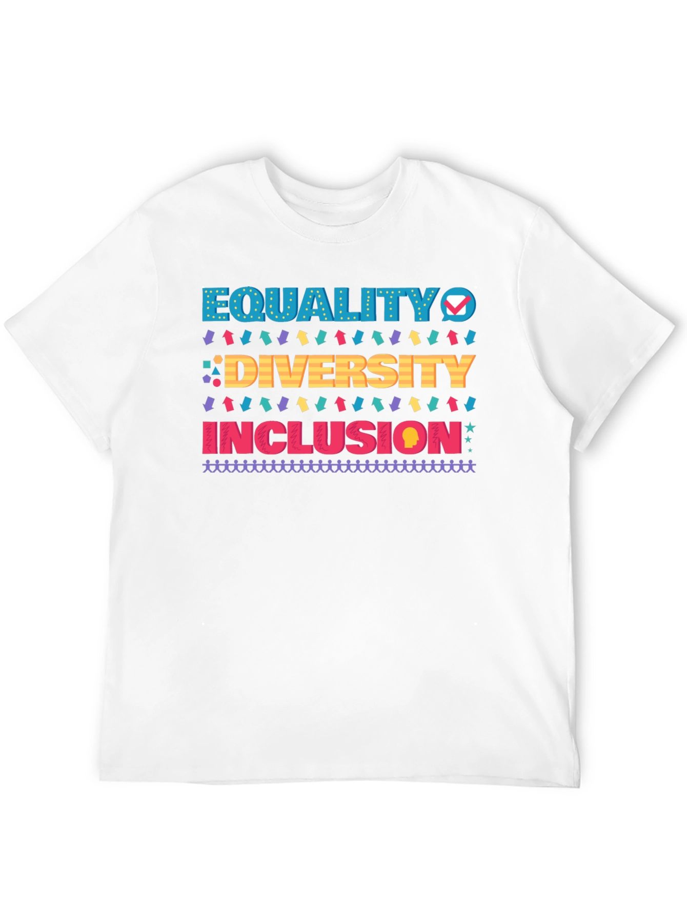 Equality Diversity Inclusion Black T-Shirt