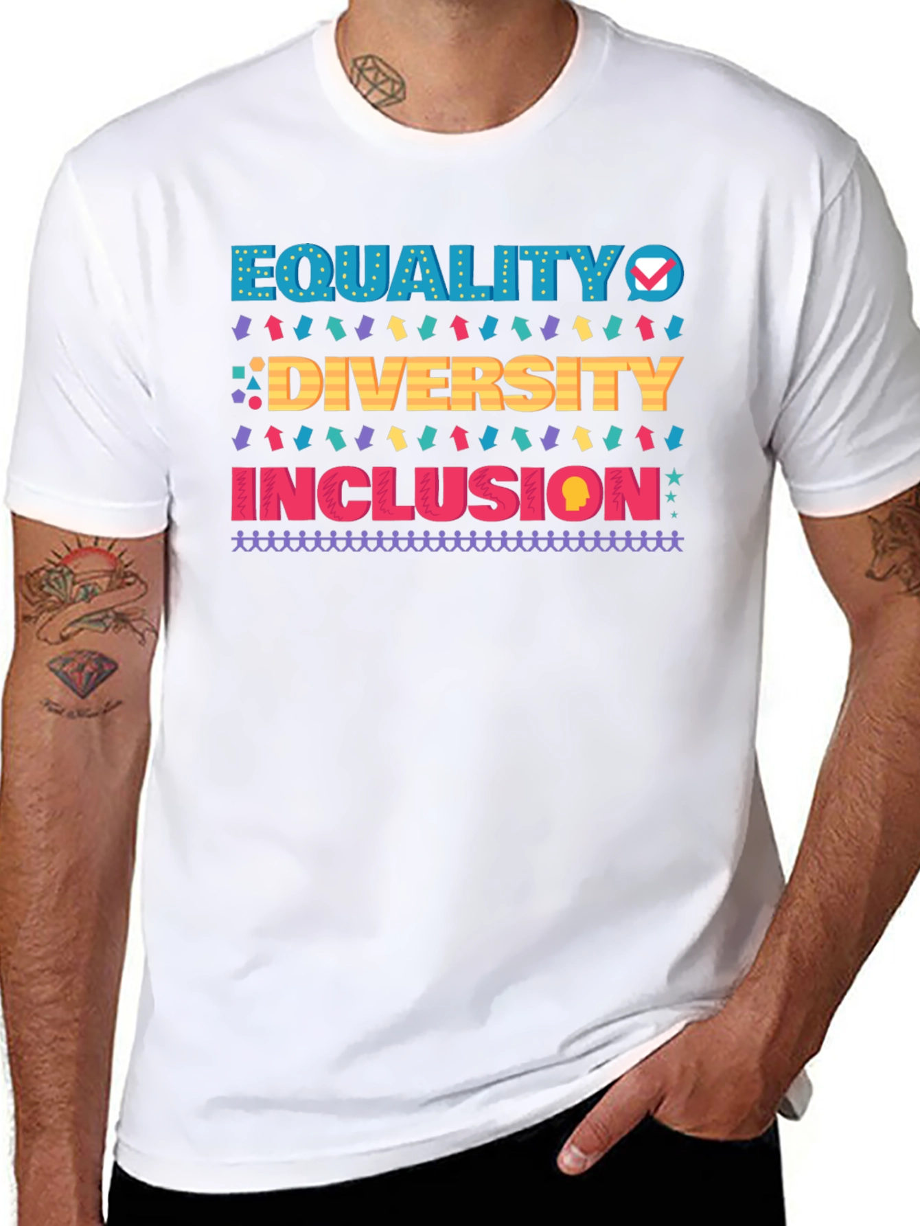 Equality Diversity Inclusion Black T-Shirt