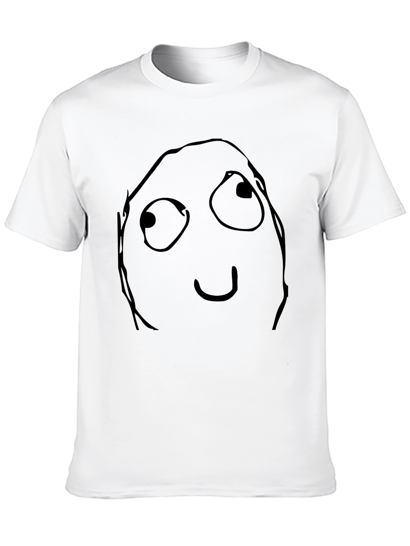 Funny Meme Face Black Graphic Tee