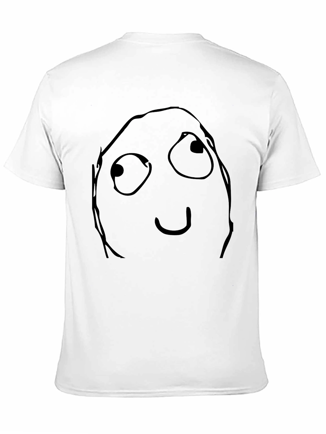 Funny Meme Face Black Graphic Tee