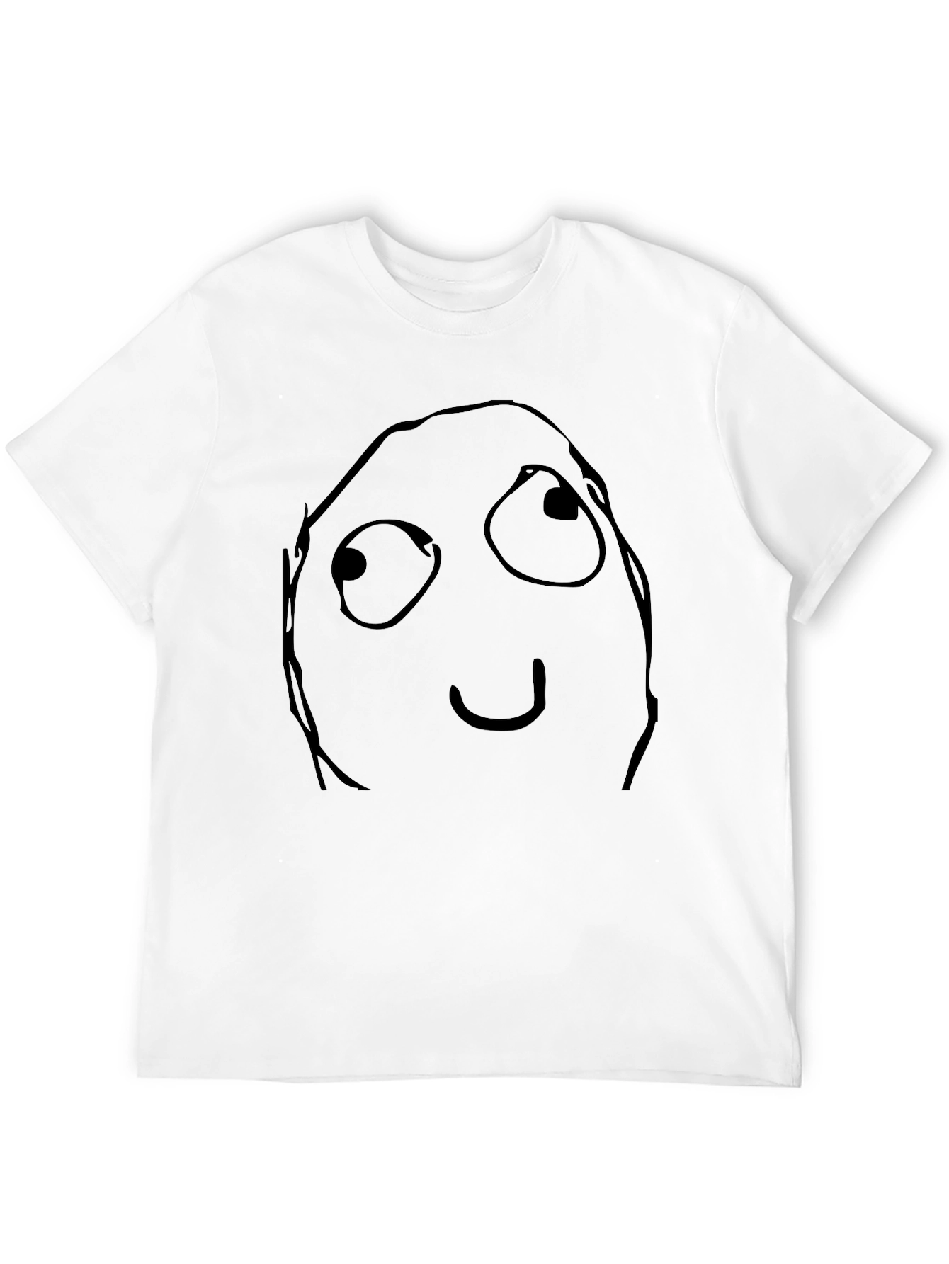 Funny Meme Face Black Graphic Tee