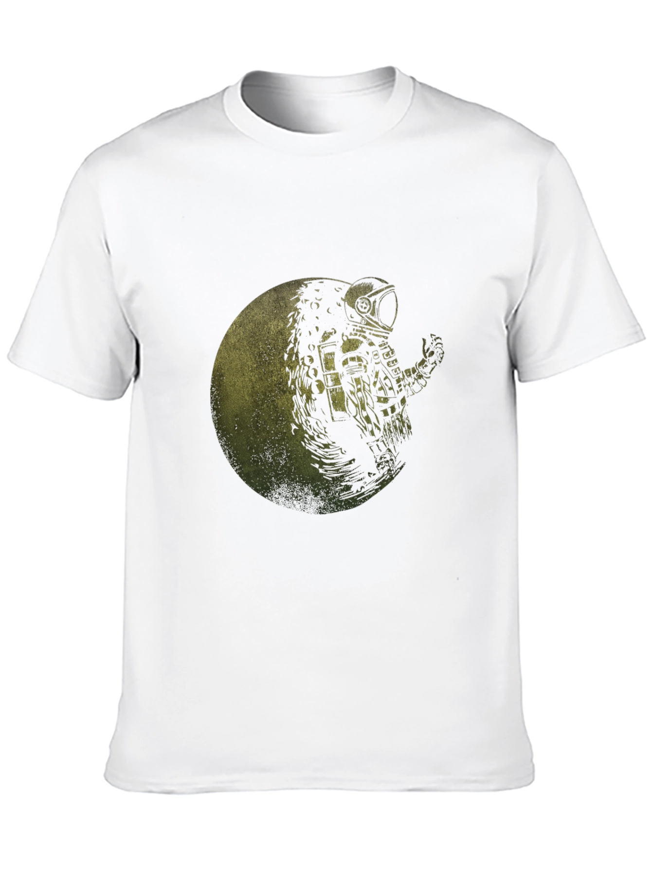 Astronaut Moon Graphic Black T-Shirt