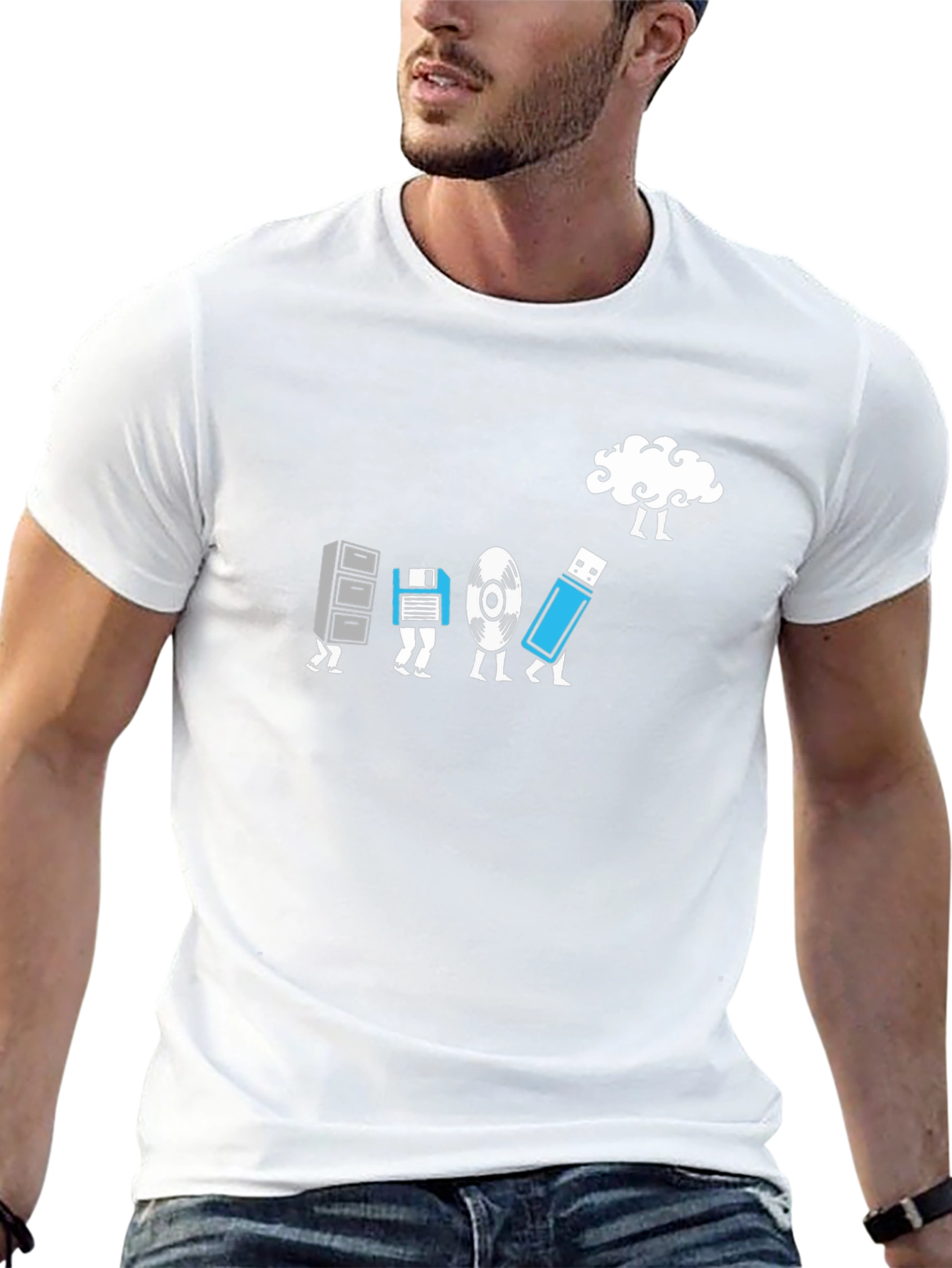 Evolution of Storage Funny Techie T-Shirt