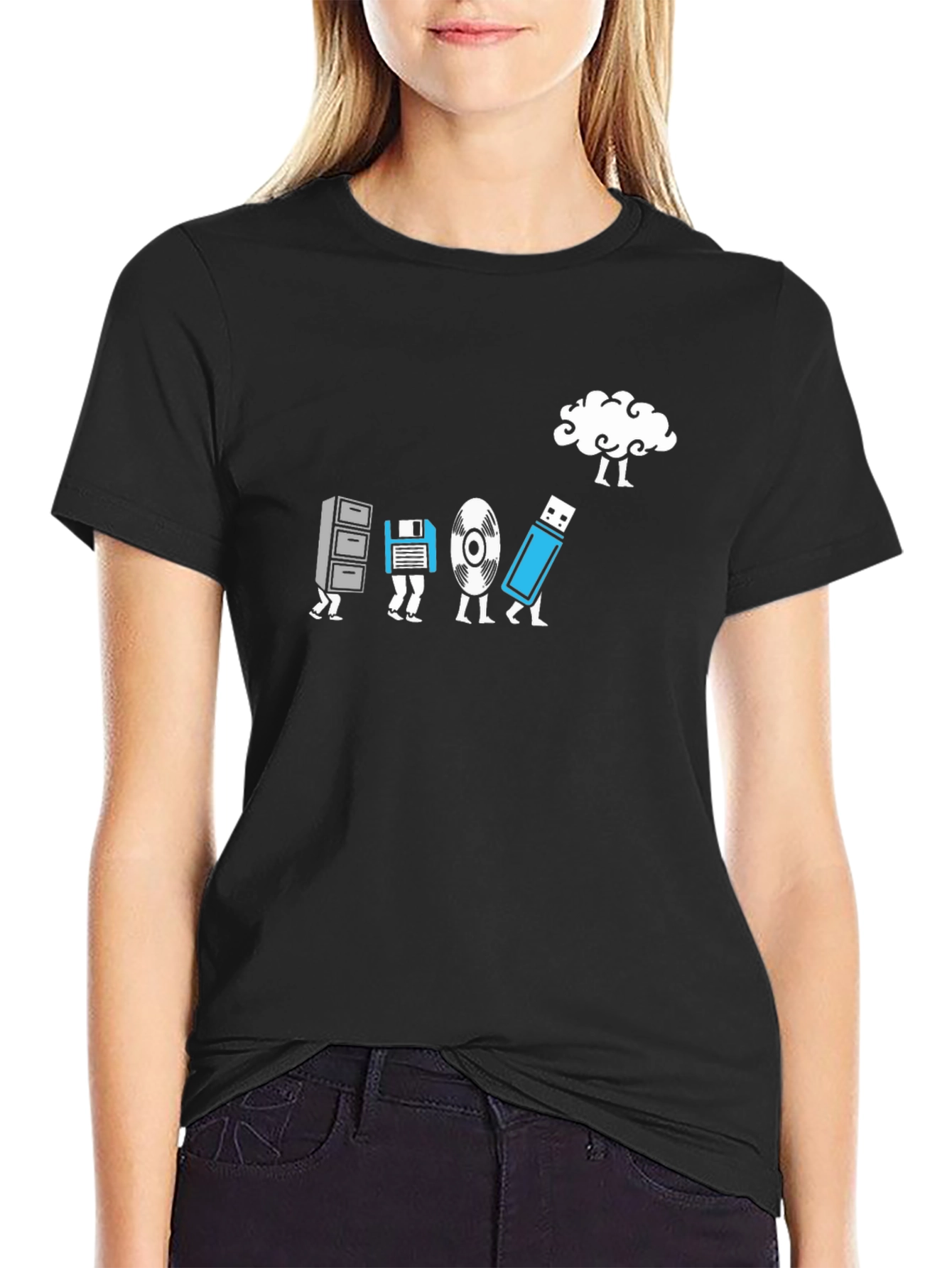 Evolution of Storage Funny Techie T-Shirt
