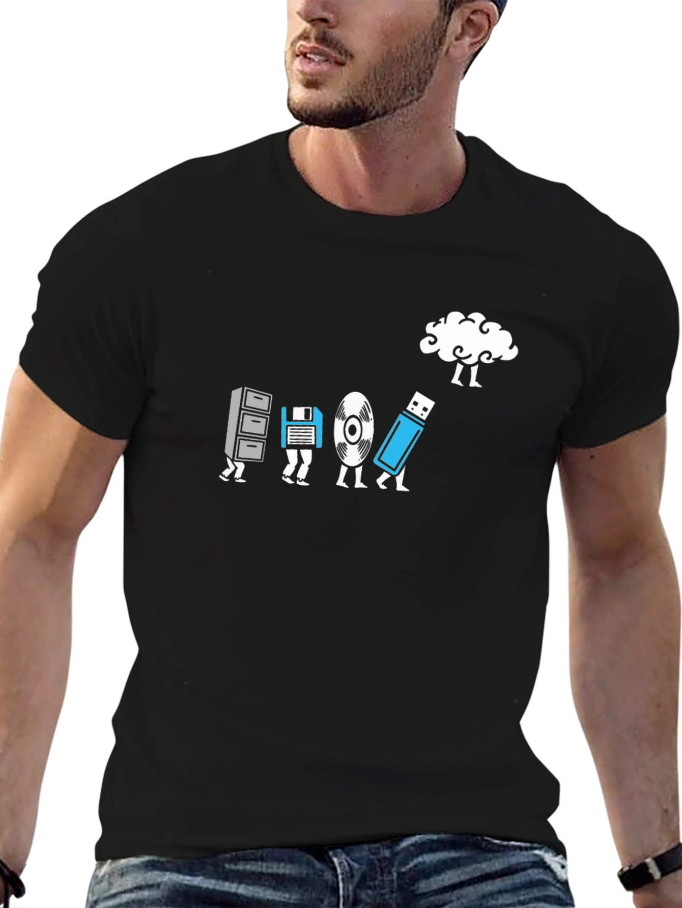 Evolution of Storage Funny Techie T-Shirt
