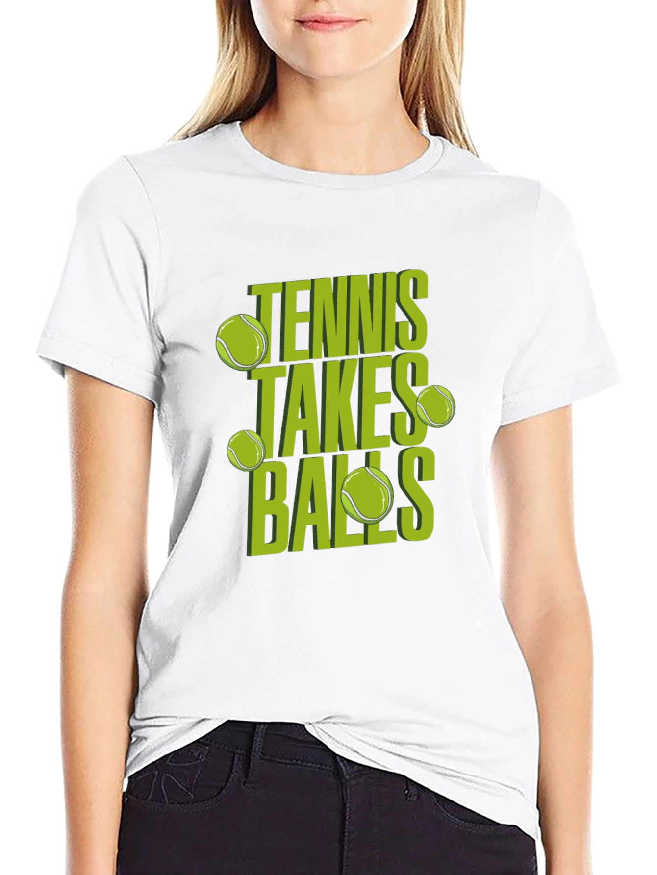 Tennis Takes Balls Graphic Tee - Funny Tennis Shirt