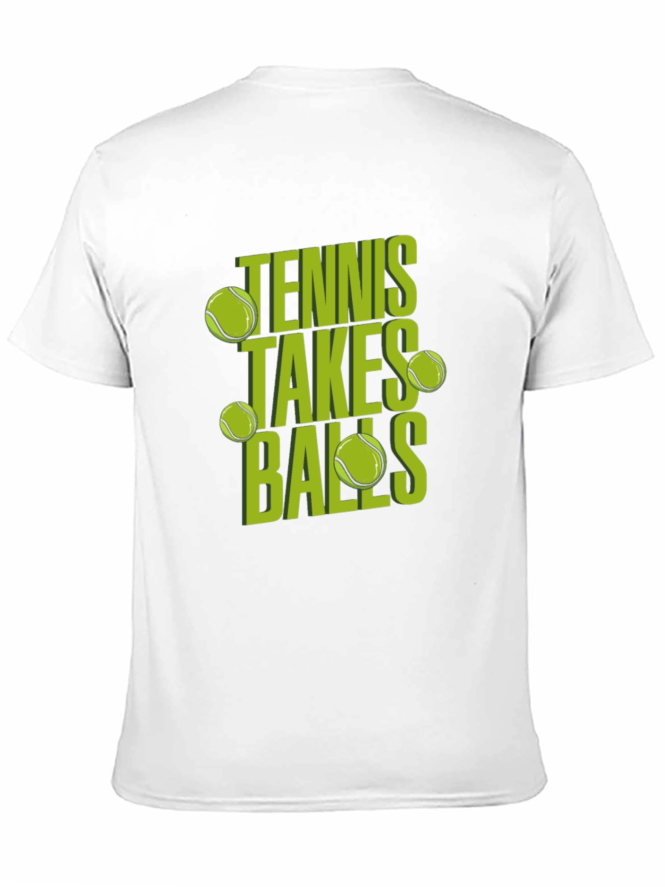 Tennis Takes Balls Graphic Tee - Funny Tennis Shirt