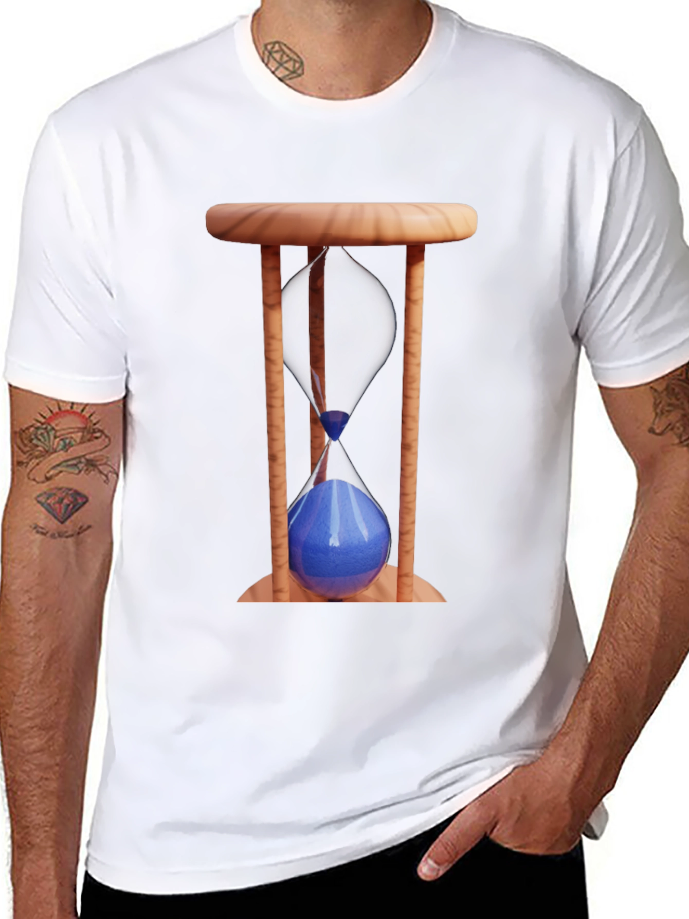 Hourglass Graphic T-Shirt - Time is Precious!