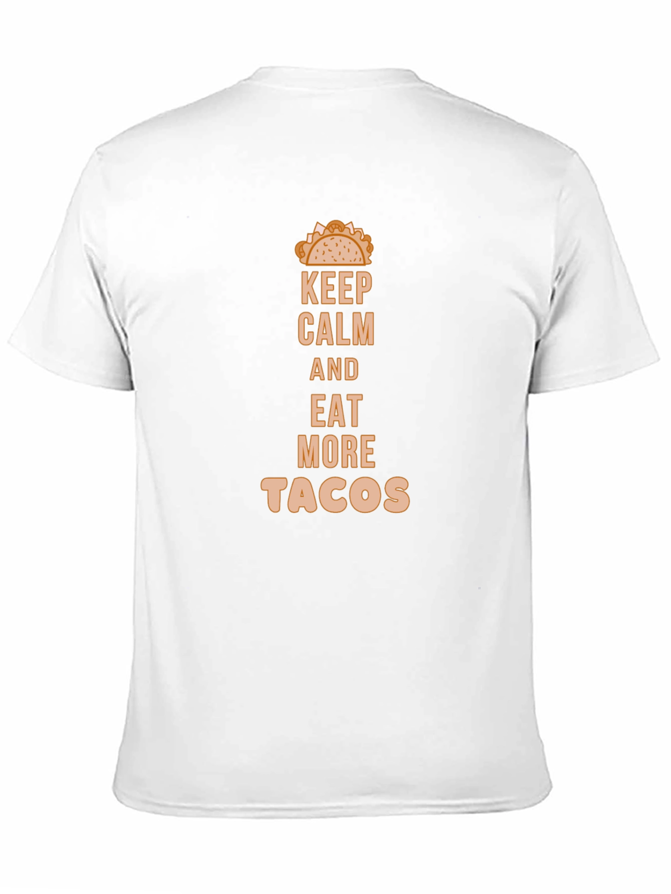 Keep Calm Eat Tacos Black Graphic Tee